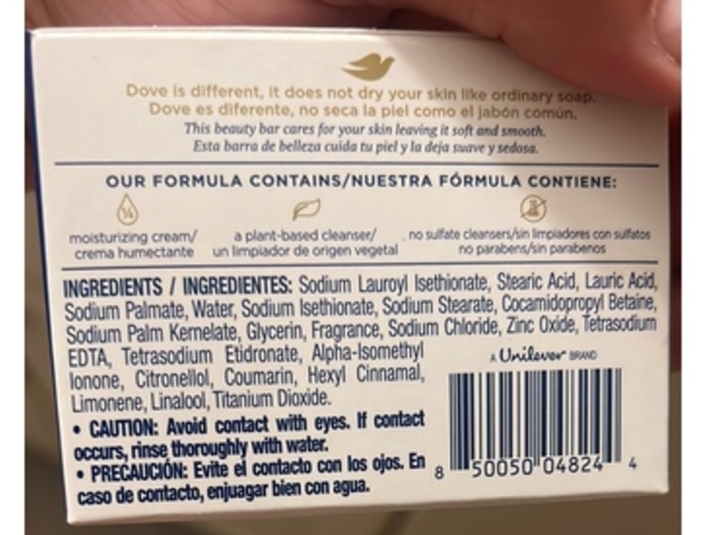 Dove Moisturizing Soap Bar, 3.17 oz/90 g