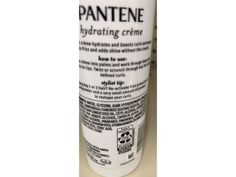 Pantene Wave & Curl Defining Hydrating Creme, 5.7 fl oz/170 mL