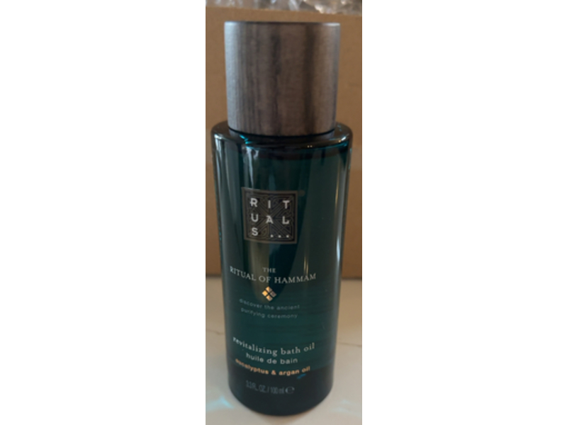 Rituals Revitalizing Bath Oil, Eucalyptus & Argan Oil, 3.3 fl oz/100 mL
