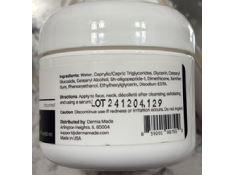 Derma Made Growth Factor Cream, Unscented, 2.0 fl oz/60 mL