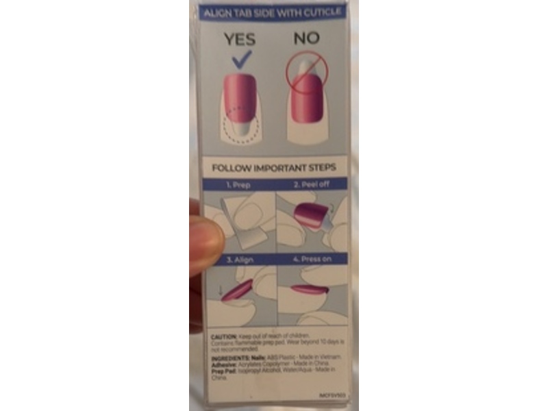 Color FX By Impress Press On Nails, Rebel, 30 Count