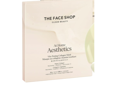 The Face Shop Aesthetics Vita-Toning Collagen Mask, 0.84 oz/24 g, Pack Of 4