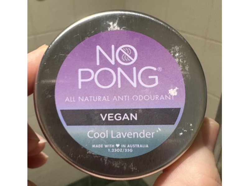 No Pong All Natural Anti Odourant, Cool Lavender, 1.23 oz/35 g