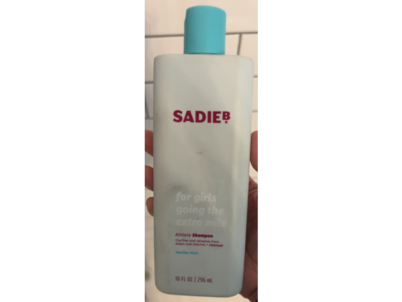 Sadieb Athlete Shampoo, Vanilla Mint, 10 fl oz/296 mL