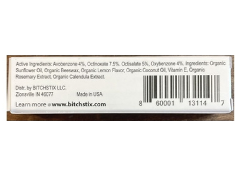 Bitchstix Lip Balm, SPF 30, Very Raspberry, 15 oz/4.25 g