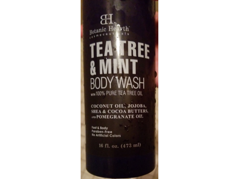 Botanic Hearth Body Wash, Tea Tree & Mint, 16 fl oz/473 mL