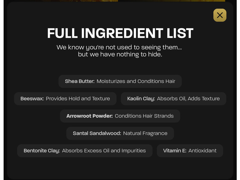 BASED Bodyworks Hair Clay, 3 oz/90 mL