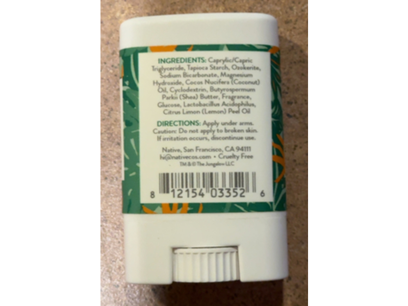 Native Jungalow Deodorant, Paradise Flower & Amber, 0.35 oz