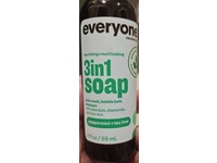 Everyone Nourishing + Multitasking 3 In 1 Soap, peppermint + Tea Tree, 2 fl oz/59 mL - Image 3