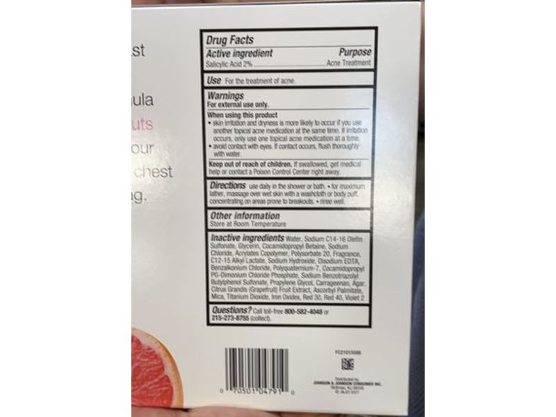 Neutrogena Body Clear Body Wash, Pink Grapefruit, Pack Of 4