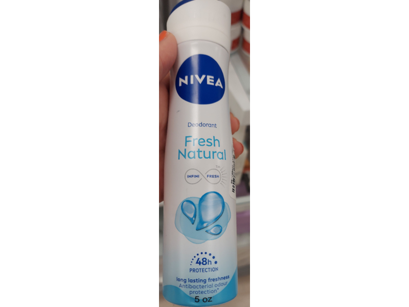 Nivea Infini Fresh Deodorant, Fresh Natural, 5 oz/150 mL