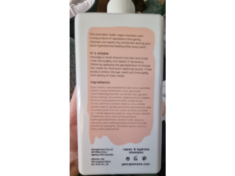 Georgiemane Repair & Hydrate Shampoo, 11.16 fl oz/330 mL