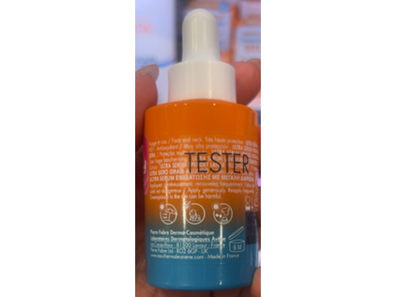 Avene Long-Lasting Hydration Ultra Serum, SPF 50+, 30 mL