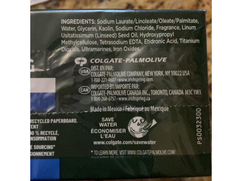 Irish Spring Moisture Blast Bar Soap, Classic, 3.2 oz/90 g, 2 Count