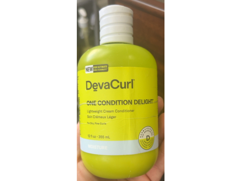 DevaCurl One Condition Delight Lightweight Cream Conditioner, Green Oasis, 12 fl oz/355 mL