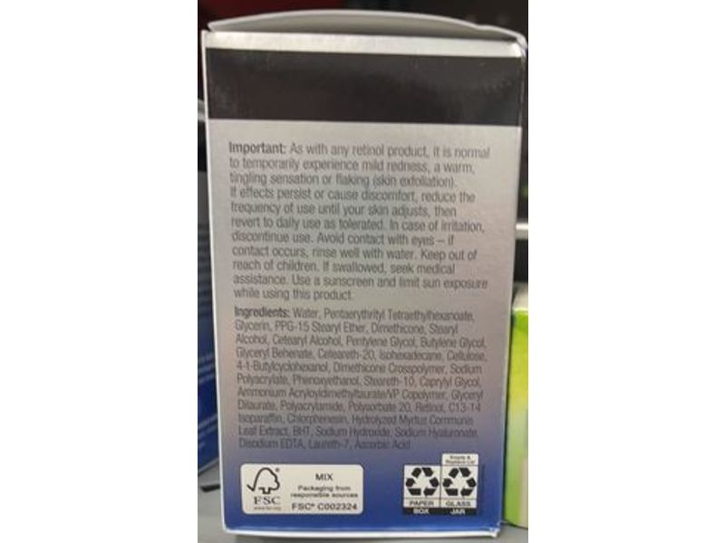 Neutrogena Rapid Wrinkle Repair Retinol Pro+ 0.3% Night Cream, Fragrance Free, 1.7 oz/48 g