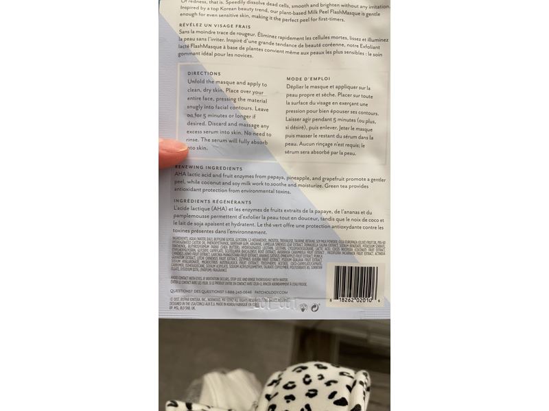 Patchology FlashMasque Milk Peel