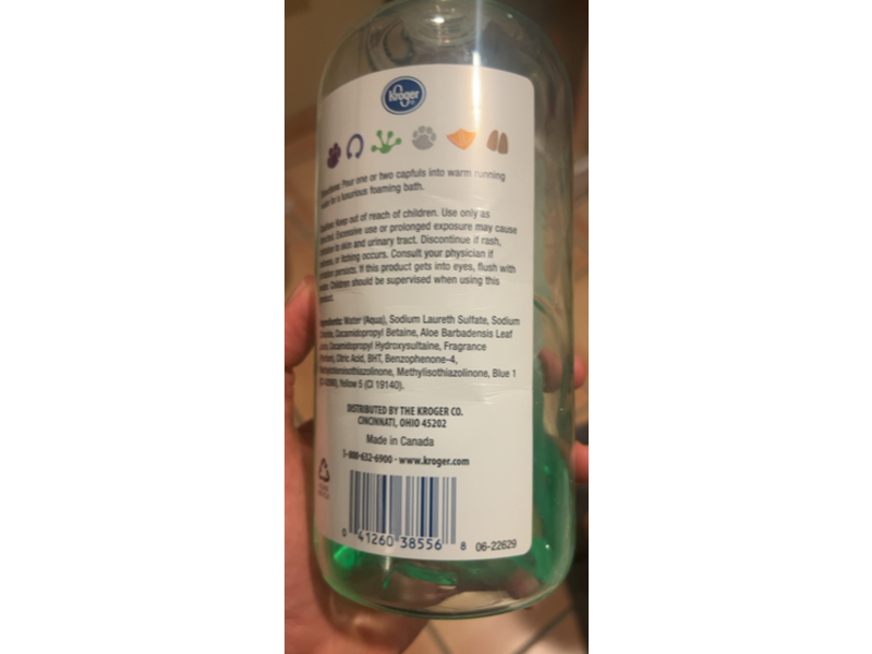 Kroger Soapy Safari Bubble Bath, Kiwi Melon Scented, 32 fl oz/946 mL