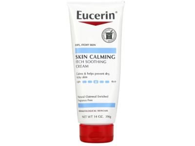 Eucerin Skin Calming Itch Soothing Cream , Fragrance Free, 14 oz/396 g