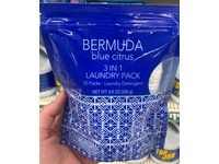 Bermuda 3 In 1 Laundry Detergent Pack, Blue Citrus, 8.8 oz/250 g, 10 Count - thumbnail 2