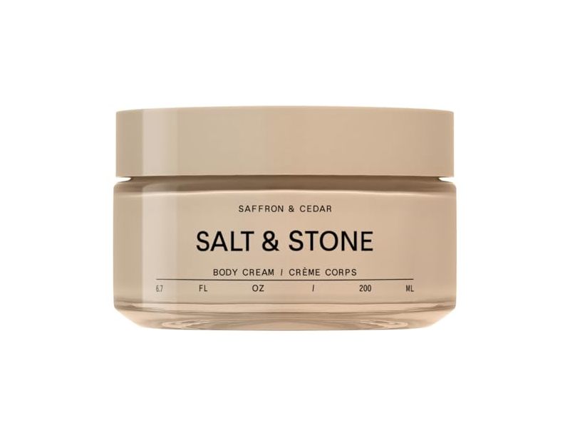 Salt & Stone Body Cream, Saffron & Cedar, 6.7 fl oz/200 mL