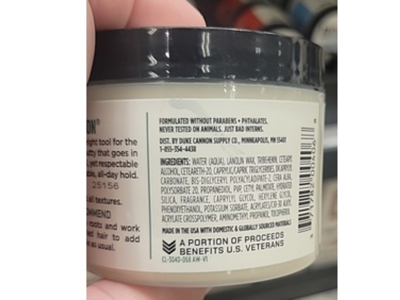 Duke Cannon Supply Co. Dry Hold Texture Putty, 4.6 oz/130 g