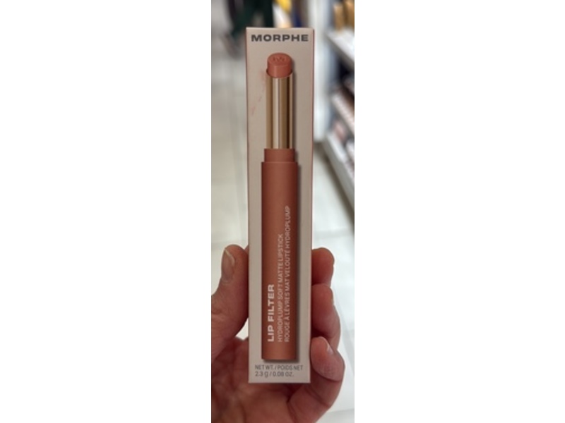 Morphe Lip Filter Matte Lipstick, Teddy, 0.08 oz/2.3 g