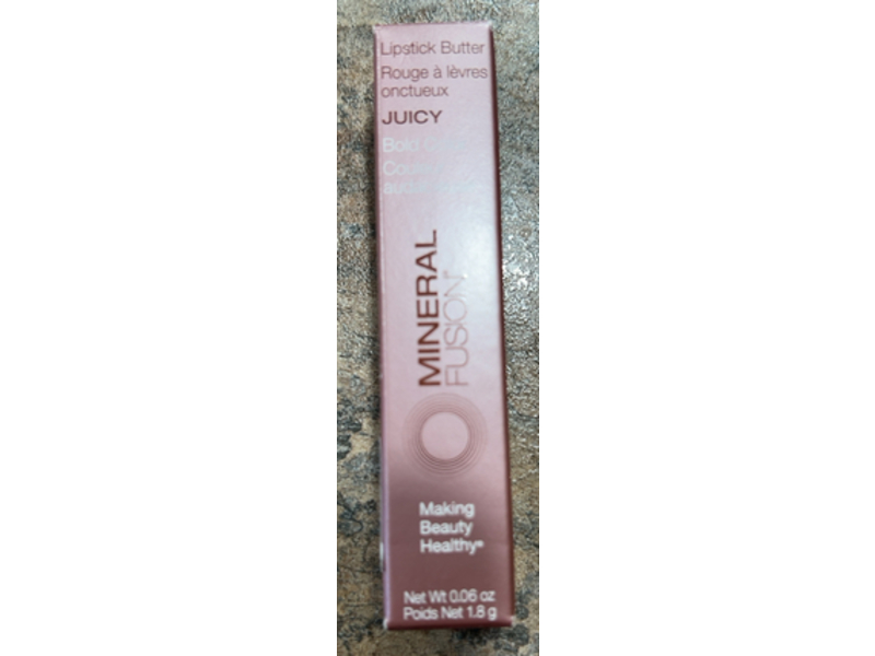 Mineral Fusion Lipstick Butter, Juicy, 0.06 oz/1.8 g