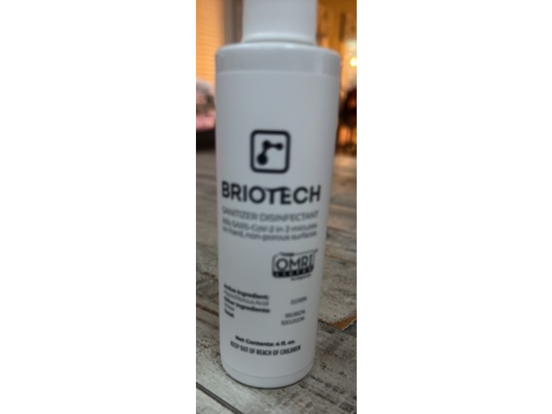 Briotech Sanitizer Disinfectant, 4 fl oz