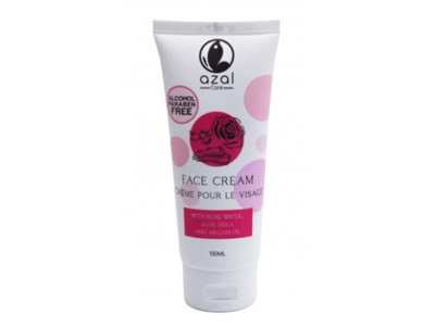 Azal Face Cream, Rose Water + Aloe Vera & Argan Oil, 100 mL