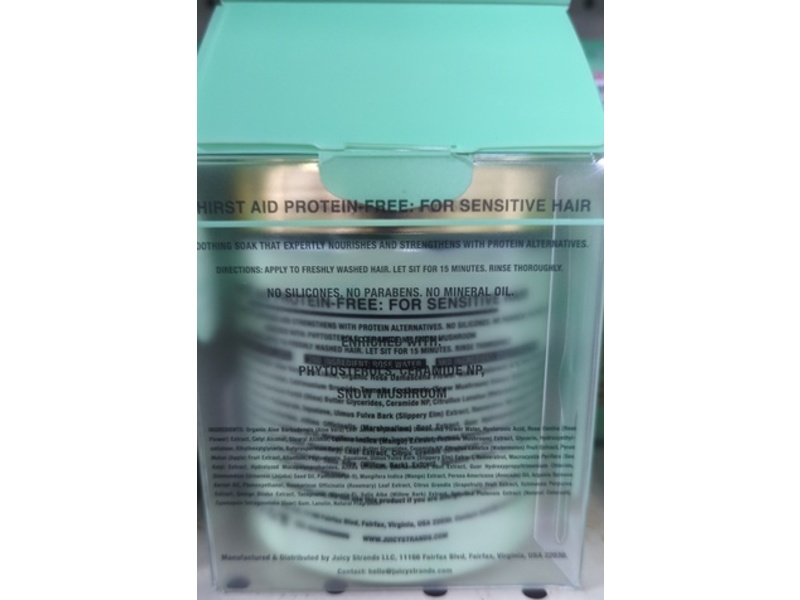 Juicy Strands Thirst-Aid Botanical Luxury Hair Mask, 16 oz/500 mL