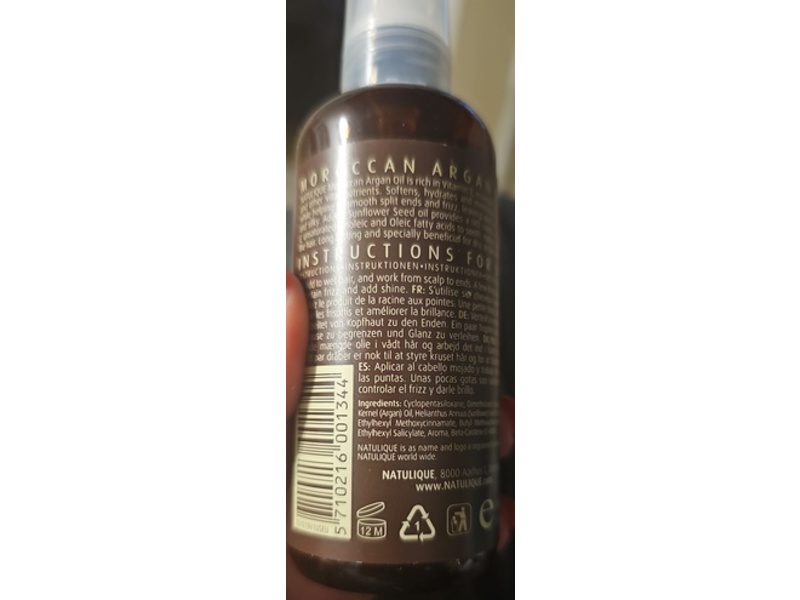 Natulique Moroccan Argan Oil, 3.4 fl oz/100 mL