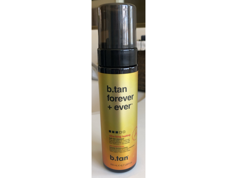 B.Tan Forever + Ever Ultra Long Lasting Self Tan Mousse, 6.7 fl oz/200 mL
