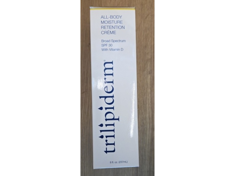 Trilipiderm All Body Moisture Retention Creme, SPF 30, 8 fl oz/237 mL