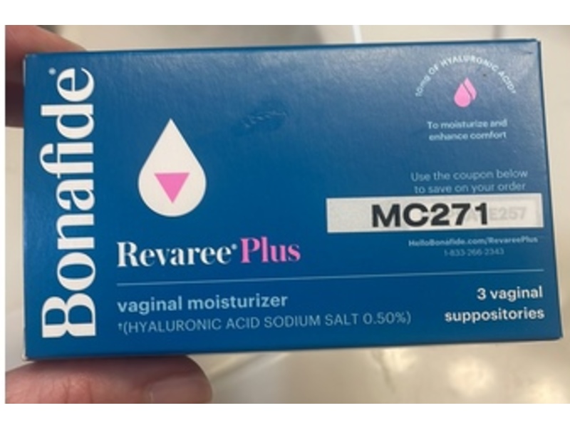 Bonafide Revaree Plus Vaginal Moisturizer, 10 Count