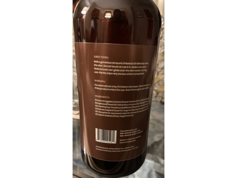 Ashley Black Fasciology Nexcia Oil, Spa Scent, 32 fl oz/946 mL