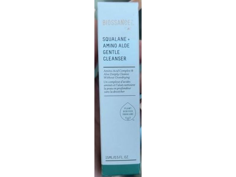 Biossance Squalane Amino Aloe Gentle Cleanser, 0.5 fl oz/15 mL
