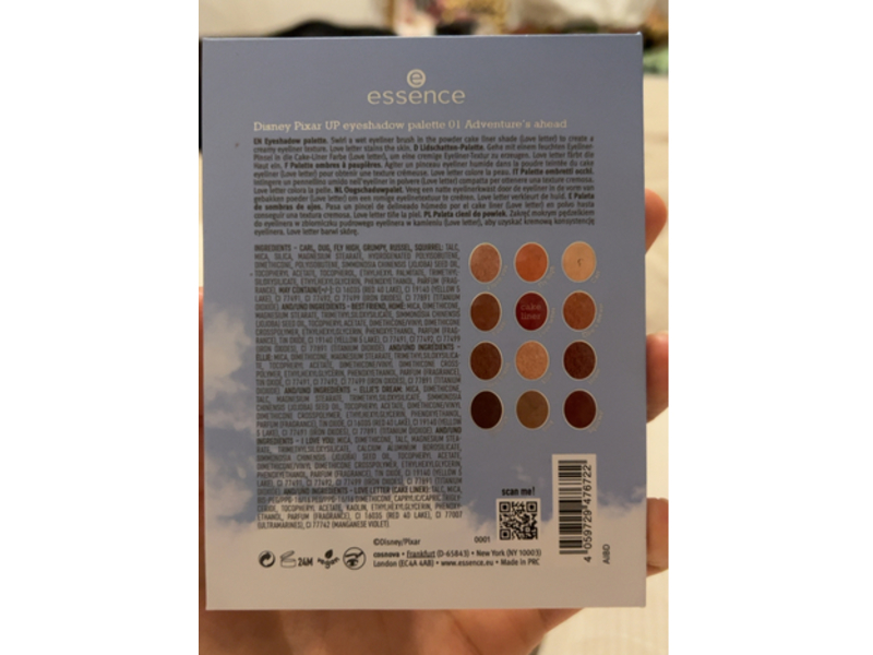 Essence Disney Pixar Up Eyeshadow Palette, 01 Adventures Ahead, 0.28 fl oz/2 g
