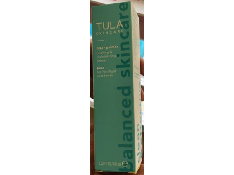 Tula Skincare Filter Primer, Luna, 2.02 fl oz/60 mL