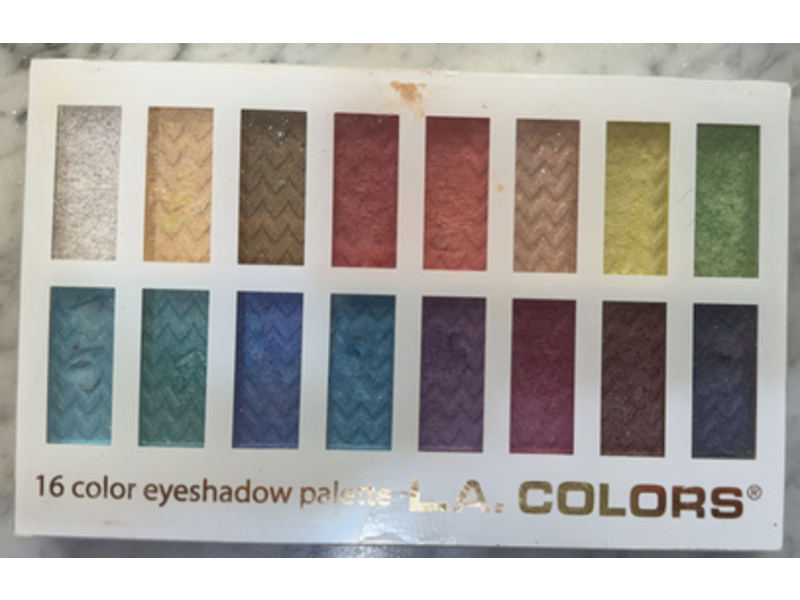 L.A. Colors 16 Color Eyeshadow Palette, Haute, 0.95 oz/27 g