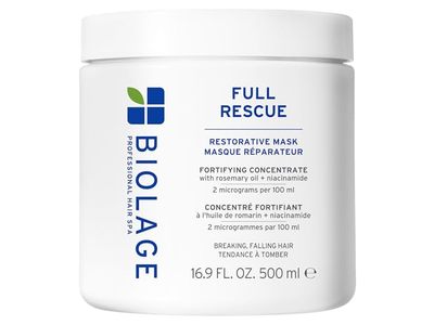 Biolage Full Rescue Restorative Mask, Rosemary Oil + Niacinamide, 16.9 fl oz/500 mL