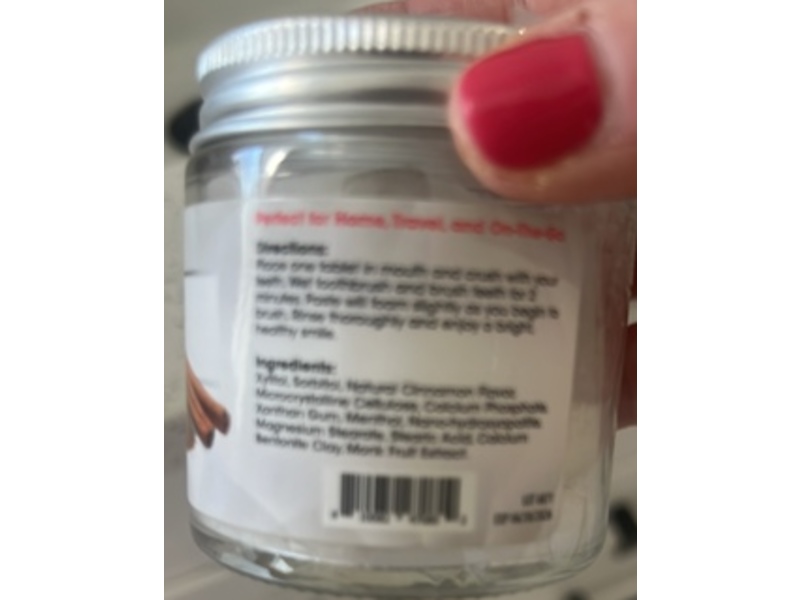 Ecofam Toothpaste Tablets, Cinnamon, 2.7 oz/76.5 g, 90 Tablets