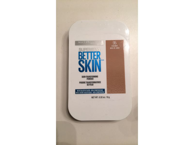 Maybelline New York Super Stay Better Skin Skin-Transforming Powder, 95 Coconut, 0.32 oz/9 g