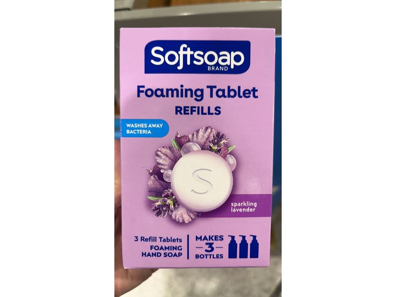 Softsoap Foaming Hand Soap Tablets Refill, Sparkling Lavender, 3 Count