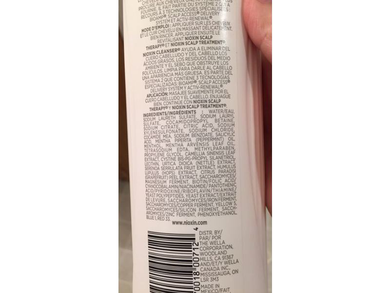 Nioxin Cleanser 2 Noticeably Thinning Shampoo, 16.9 fl oz/500 mL