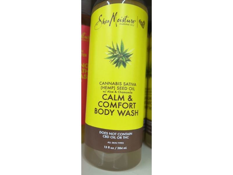 SheaMoisture Calm & Comfort Body Wash, Cannabis Sativa Hemp Seed Oil, 13 fl oz/384 mL