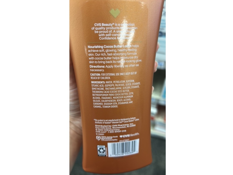 CVS Health Nourishing Lotion, Cocoa Butter, 20.3 fl oz/600 mL