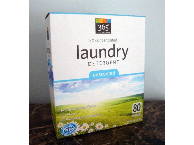 365 Everyday Value 2x Concentrated Laundry Detergent, Unscented, 80 loads