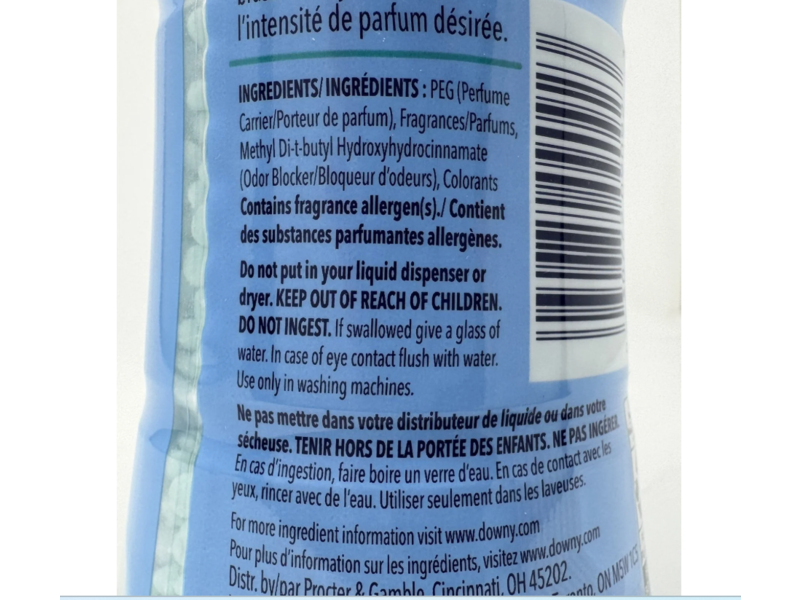 Downy In-Wash Scent Booster, Cool Cotton, 7.8 oz/221 g