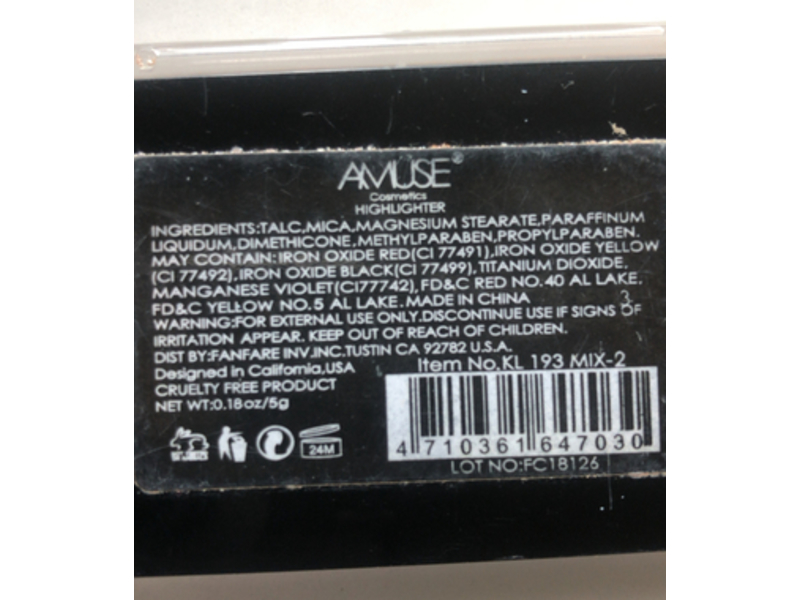 Amuse Cosmetics Highlighter, Face Diamond, 0.18 oz/5 g